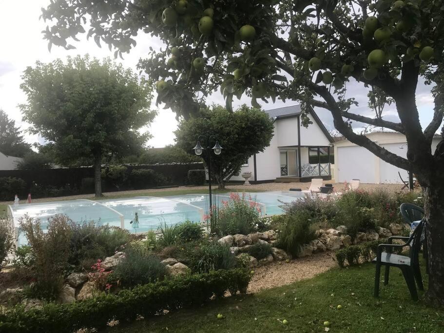Gite Chalet-Piscine "Belle-Etoile" Touraine Anjou Courcelles-de-Touraine ภายนอก รูปภาพ