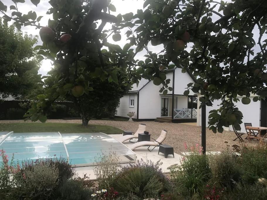 Gite Chalet-Piscine "Belle-Etoile" Touraine Anjou Courcelles-de-Touraine ภายนอก รูปภาพ