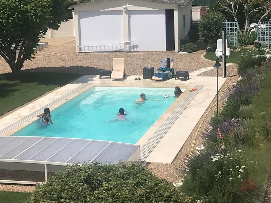 Gite Chalet-Piscine "Belle-Etoile" Touraine Anjou Courcelles-de-Touraine ภายนอก รูปภาพ