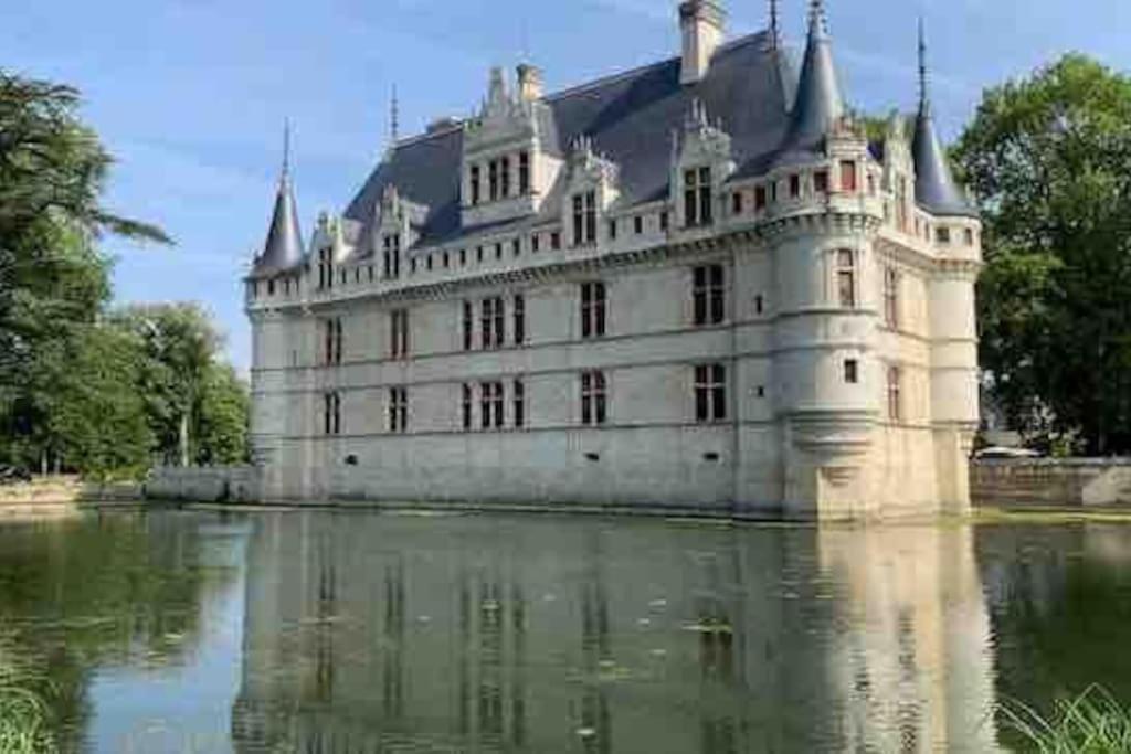 Gite Chalet-Piscine "Belle-Etoile" Touraine Anjou Courcelles-de-Touraine ภายนอก รูปภาพ