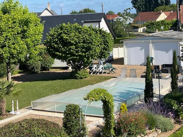 Gite Chalet-Piscine "Belle-Etoile" Touraine Anjou Courcelles-de-Touraine ภายนอก รูปภาพ